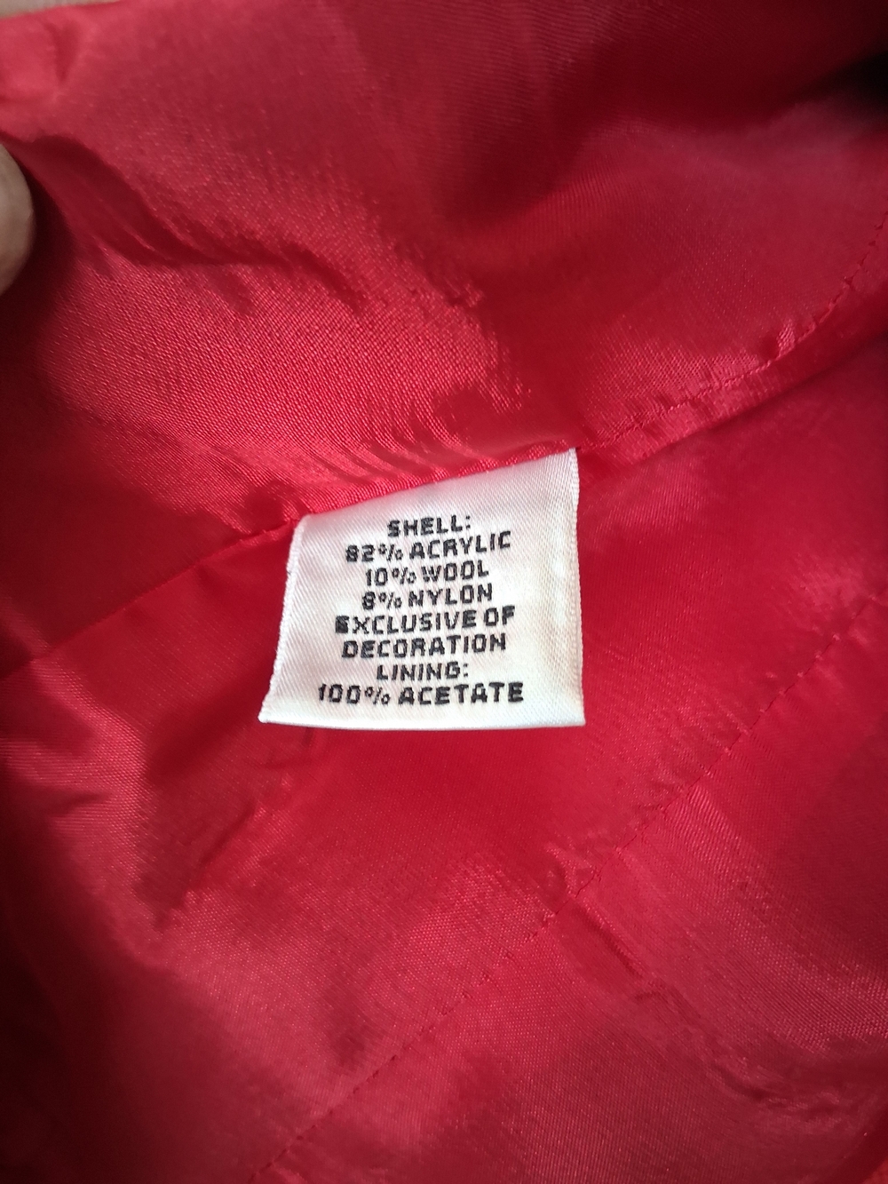 Talbots Red Wool-Blend Rounded Collar Blazer - Picture 3 of 5